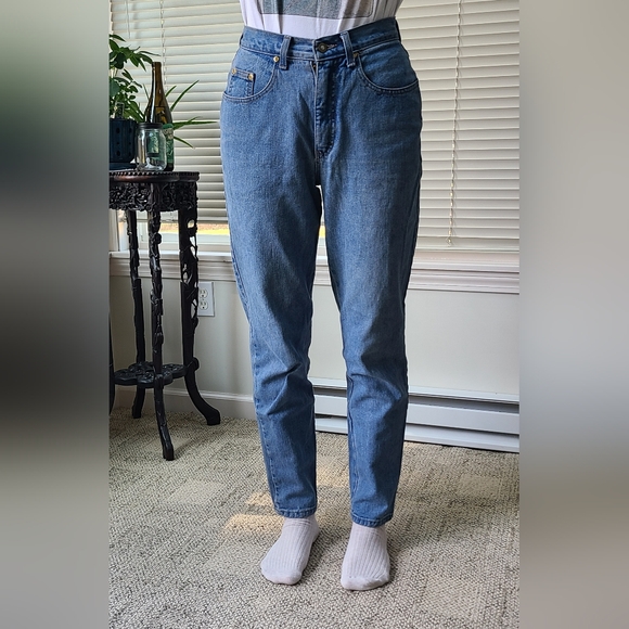 Vintage NY Line Mom Jeans Sz 8 Tapered Fit High Waist - Picture 16 of 16